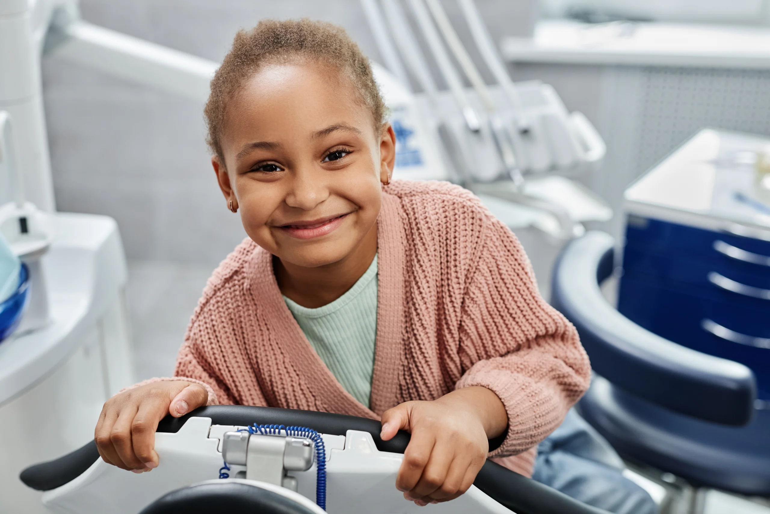 Child at the dentist at Face Dental, Coventry